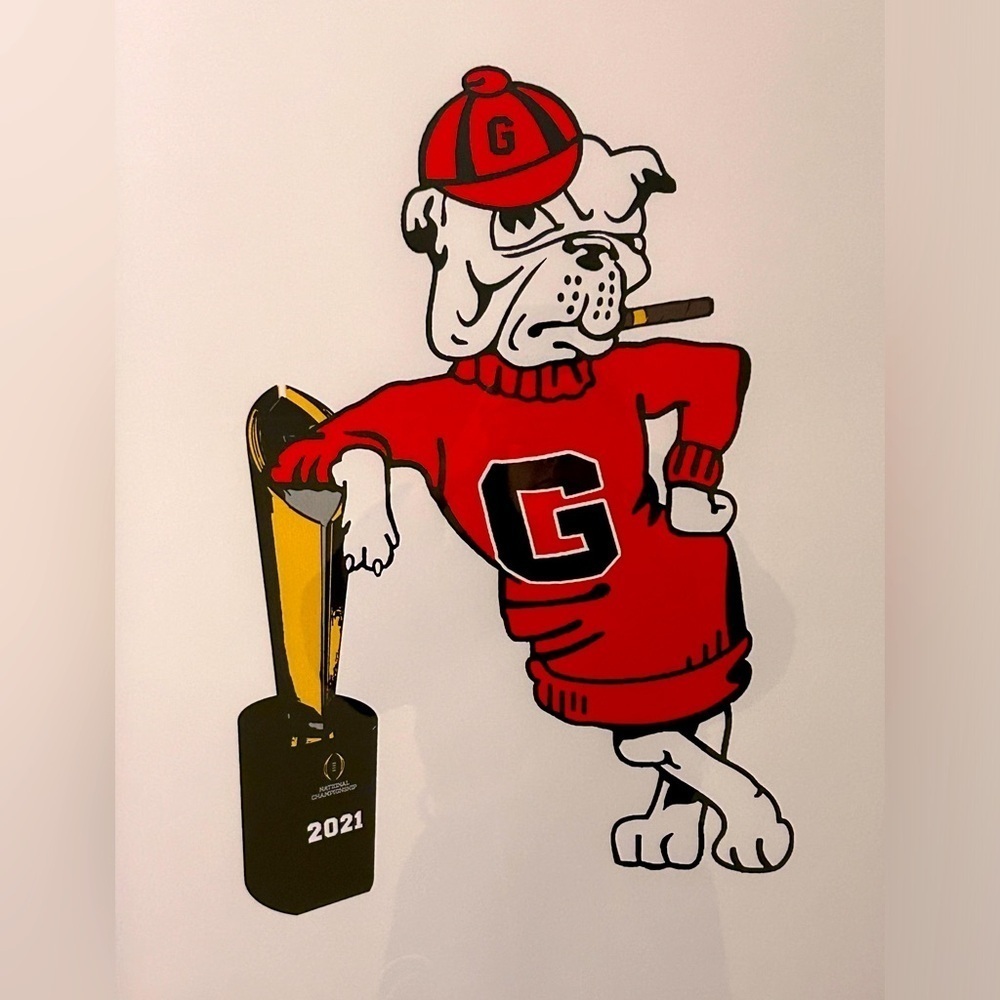 Professional Framed Leaning University of Georgia Bulldog Championship Art RSG - Picture 6 of 13